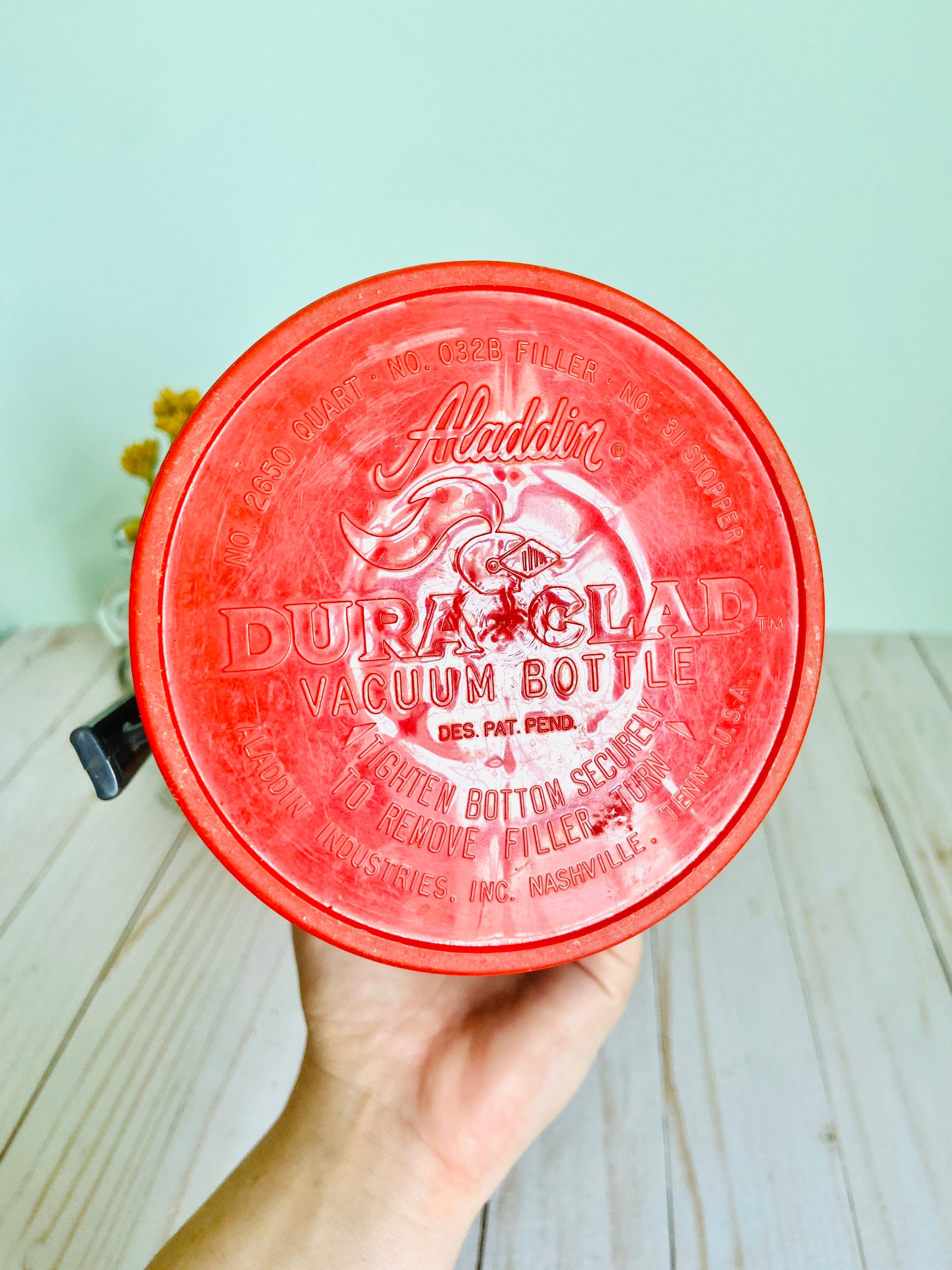 Vintage Aladdin Duraclad Quart Size Ribbed Thermos Etsy