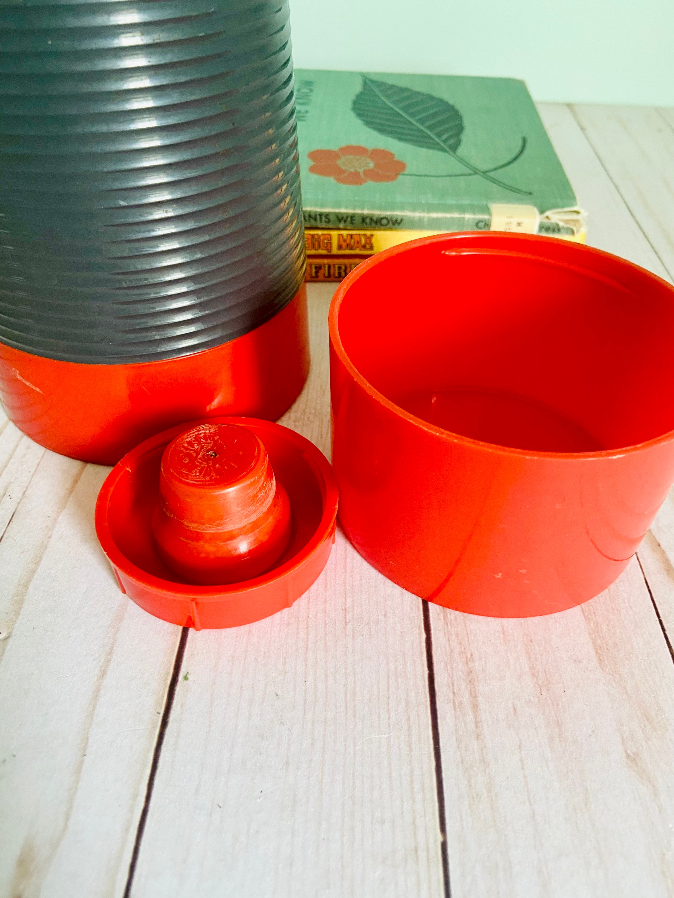 Vintage Aladdin Duraclad Quart Size Ribbed Thermos Etsy