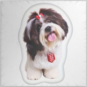 Custom 3D Pet Pillow from Photo | Personalized Dog/Cat Shaped Throw Pillow | Double Printed Pet Pillow | Pet Lover Gift | Pet Memorial Gift