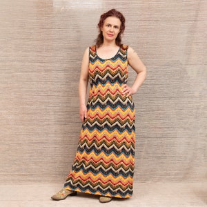 Long ethnic print dress, colorful boho dress, hippie festival dress