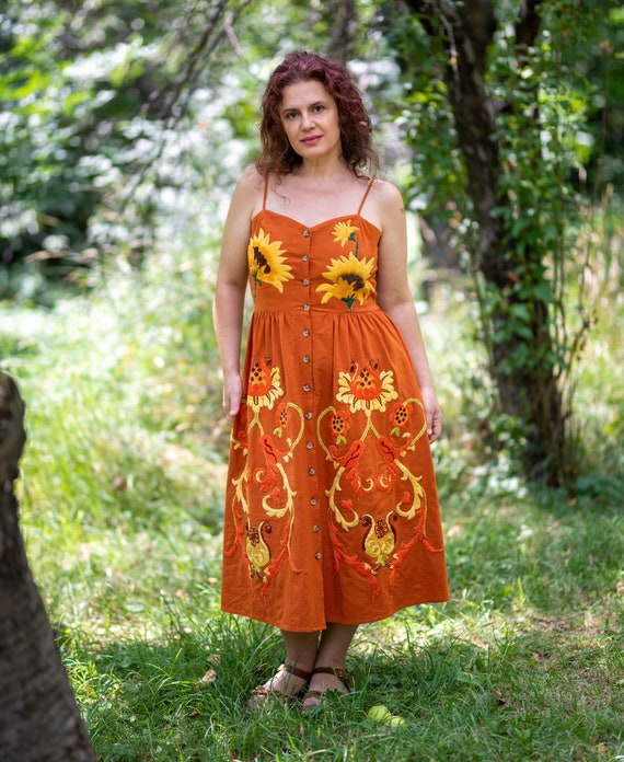 Embroidered Boho Dress "summer Memories", Floral Hippie Festival Dress OOAK  Colorful, Multi-color - Etsy Canada
