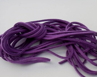 1 m suede 3mm X 1.5 mm purple suede texture