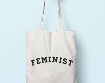 Feminist Tote Bag Long Handles TB1194