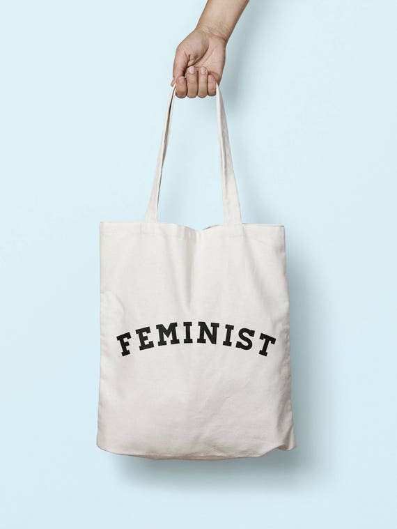 Feminist Tote Bag Long Handles TB1194 | Etsy