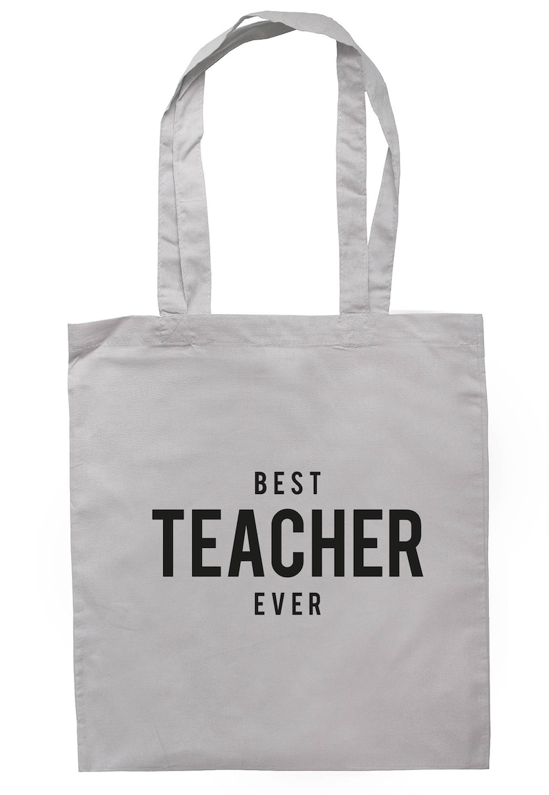 Best Teacher Ever Tote Bag Long Handles TB1310