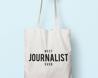 Best Journalist Ever Tote Bag Long Handles TB1292