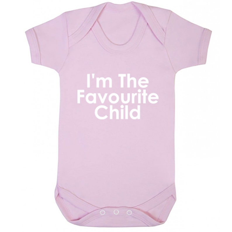 I/'m The Favourite Child unisex short sleeve baby vest babygrow K1984