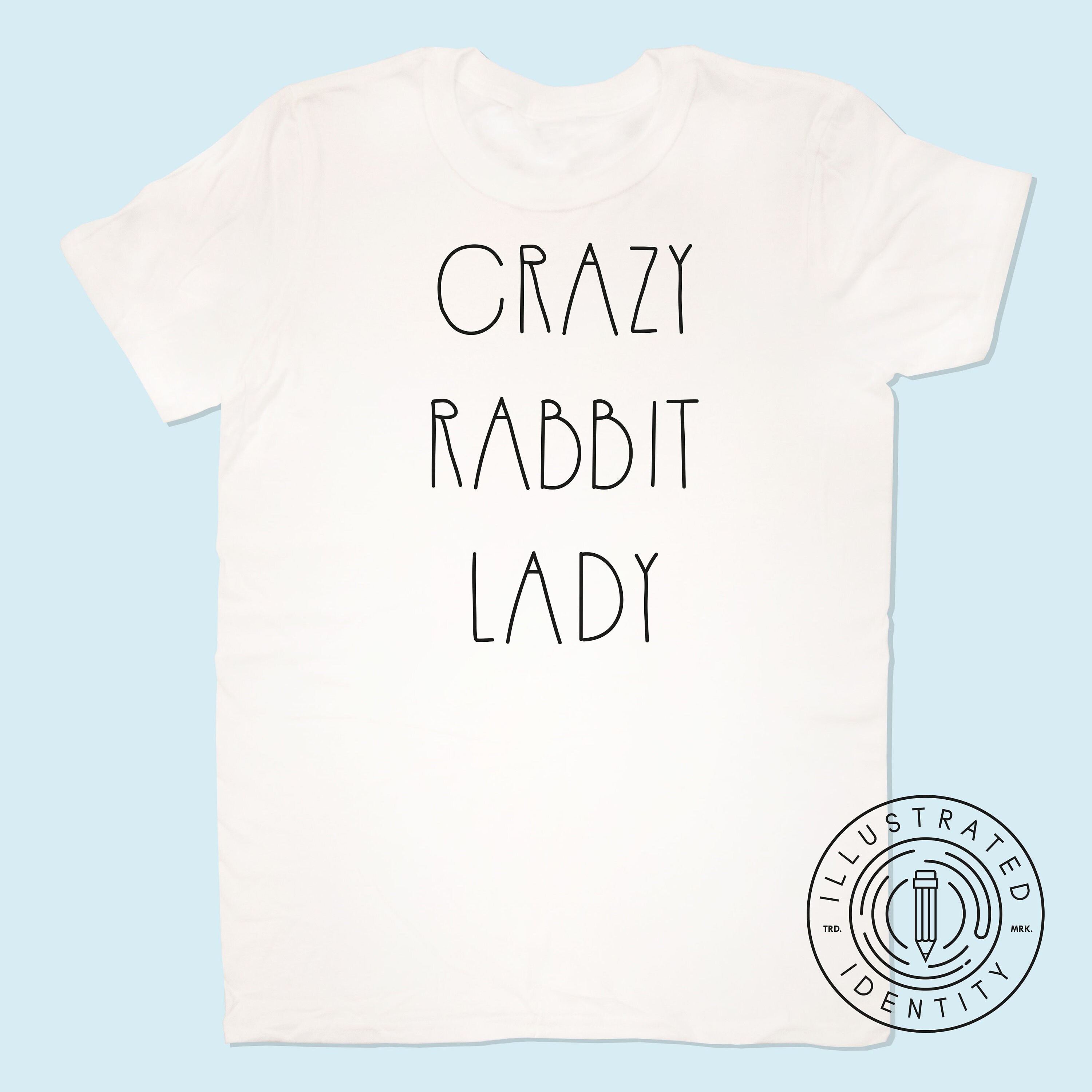 Crazy Rabbit Lady unisex fit t-shirt K0584