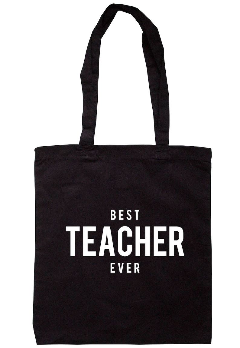 Best Teacher Ever Tote Bag Long Handles TB1310
