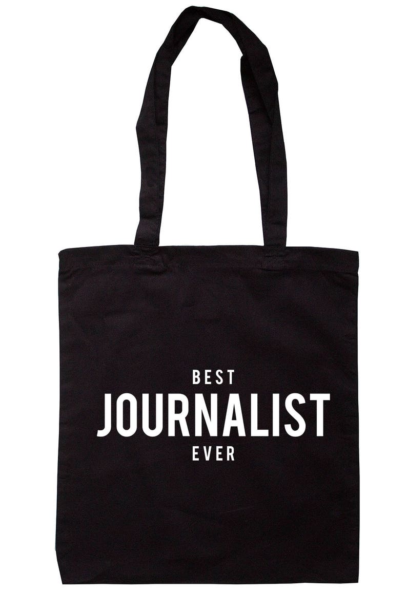 Best Journalist Ever Tote Bag Long Handles TB1292 Etsy