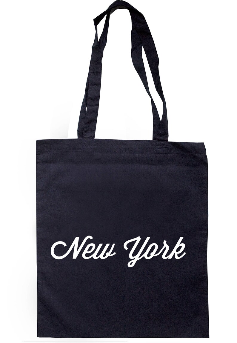 New York Tote Bag Long Handles TB00638 | Etsy