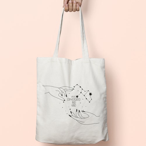 Space Illustration Tote Bag Long Handles TB0191 - Etsy