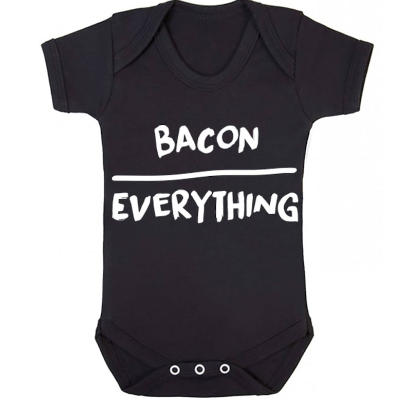 Bacon Over Everything baby vest babygrow K0125