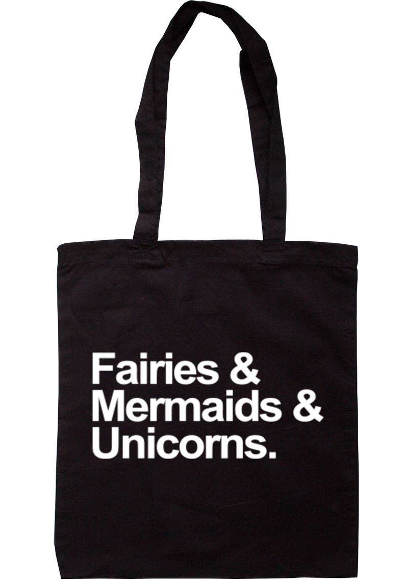 Fairies /& Mermaids and Unicorns Tote Bag Long Handles TB0100