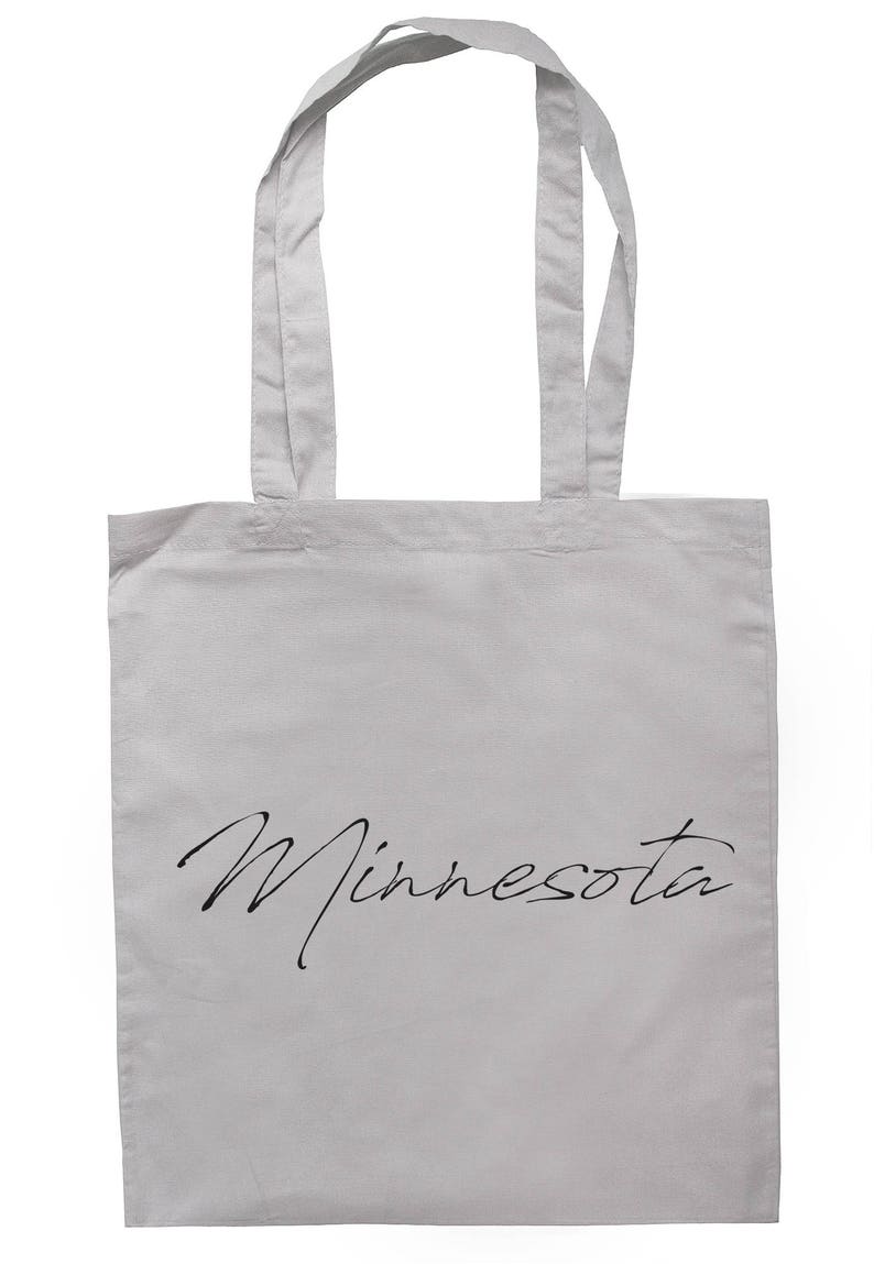 Minnesota Script Tote Bag Long Handles TB1532