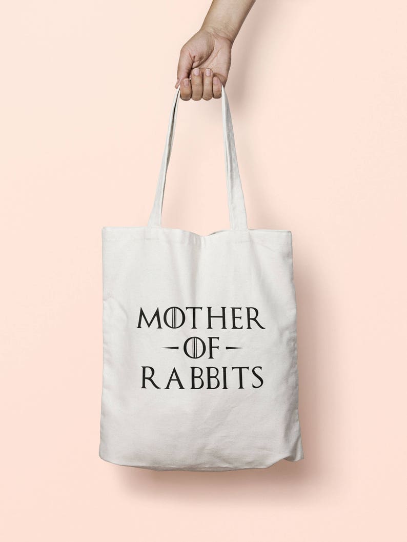 Mother Of Rabbits Tote Bag Long Handles TB0987 image 1