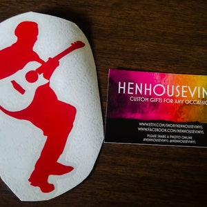dave matthews silhouette decal/dave matthews silhouette/ dave matthews band inspired sticker/ dave matthews silhouette sticker/henhousevinyl