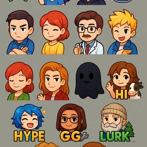 Chibi Stardew Valley Twitch & Discord Emotes – 17 Pack