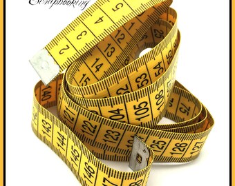 TAPE YELLOW BLACK 1 M 50 SOFT SUPPLE LIGHT SCRAPBOOKING SEWING