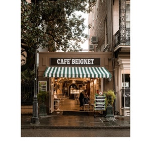 Print French Quarter Cafe Beignet New Orleans