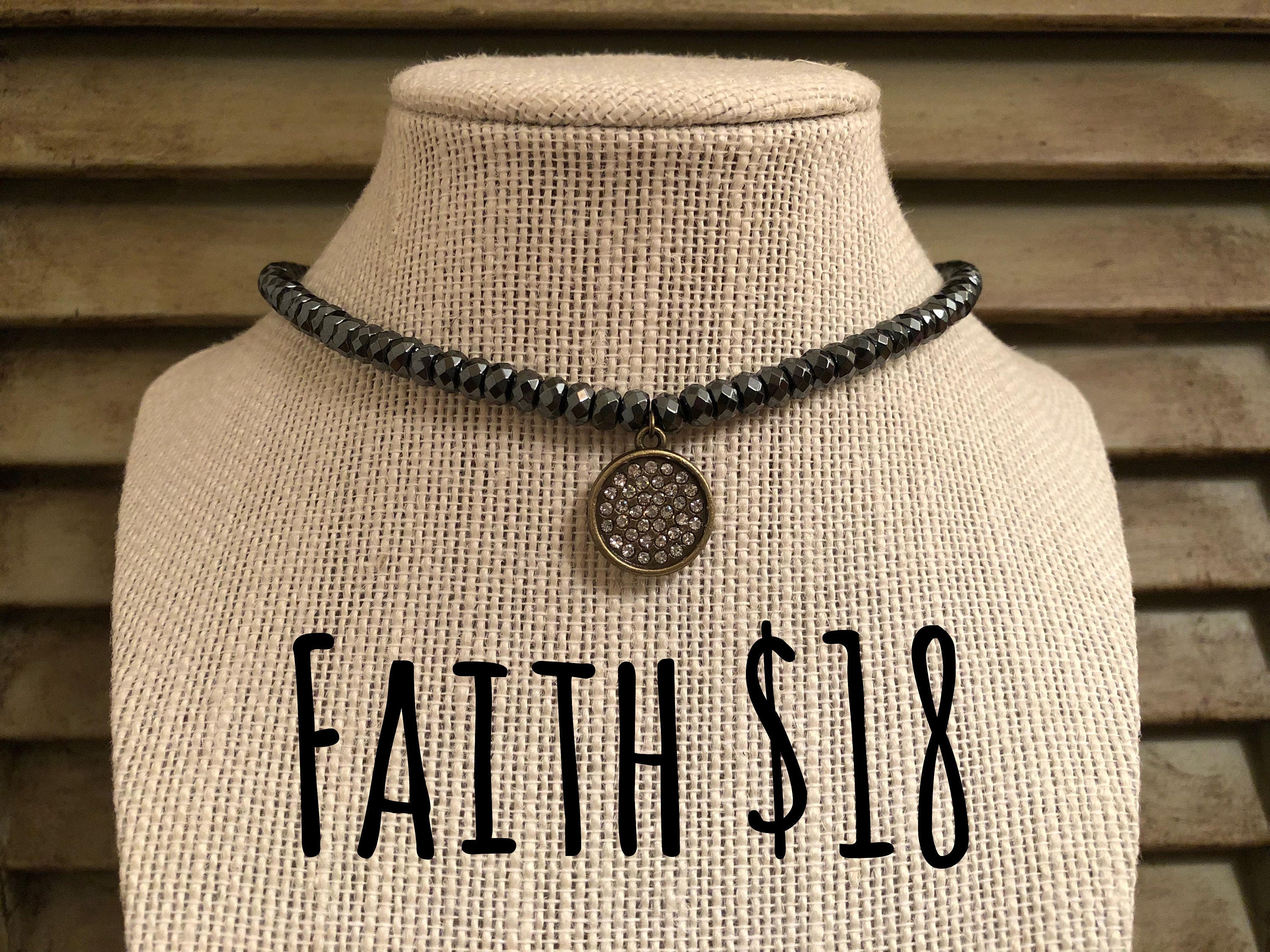 Faith Necklace Etsy