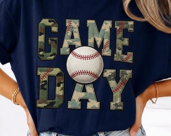 Game Day png, sideline social club, college letters camo baseball mom png, Digital Download