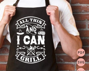 BBQ svg, bbq apron, grilling svg, dad tshirt svg, bbq clip art, bbq sign, cutting board svg, fathers day diy, dads grilling plate