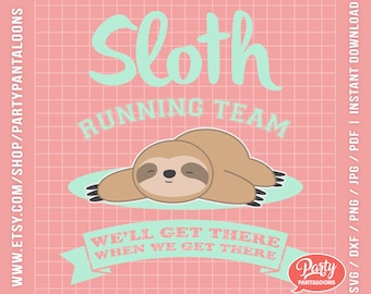 Sloth Running Team Etsy