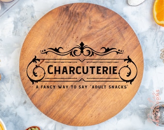 Cutting board svg, Charcuterie Svg, Cheese Board Svg, Serving Tray Svg, Sayings For Cutting Boards, Adult Lunchable Svg, Grazing Board Svg