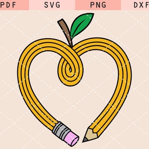 Lápis de maçã, lápis svg, maçã svg, professor apple svg, volta às aulas svg, professor svg, escola svg, enfeite de professor, clipart de maçã