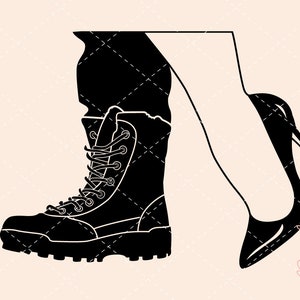 marine svg, army svg, military svg, marines svg, veteran svg, marines, marines svg, marine corps svg, soldier svg, combat boots, high heels