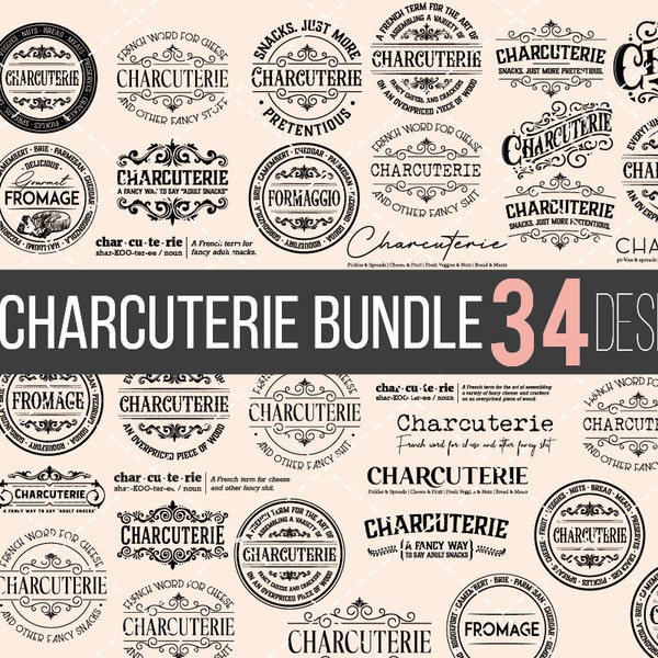 Charcuterie Brett Bundle svg, Schneidebrett svg, Schneidebrett, Brotbrett, Käsebrett svg, Charcuterie svg, Tablett svg, Schneidebrett png