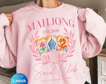 Mahjong Social Club png, Mahjong, mah jong, mahjong tshirts, mahjong png, mahjong clipart, mahjong sublimation, mahj, Instant Download