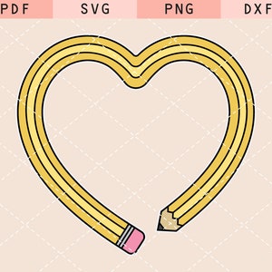 Lápis svg, coração svg, sublimação de professor, professor png, arquivos de professor png, caneca de professor png, vida de professor png, camisa de professor png, coração png