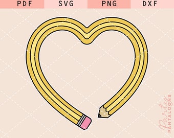 Pencil svg, heart svg, teacher sublimation, teacher png, teacher png files, teacher mug png, teacher life png, teacher shirt png, heart png