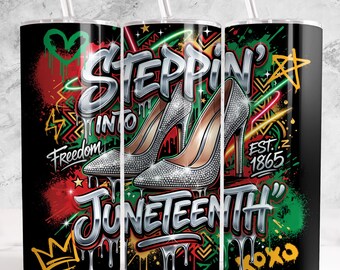 Juneteenth png, Black history png, Black Pride png, 20oz Skinny Sublimation Tumbler Design, Juneteenth Trendy Tumbler Wrap