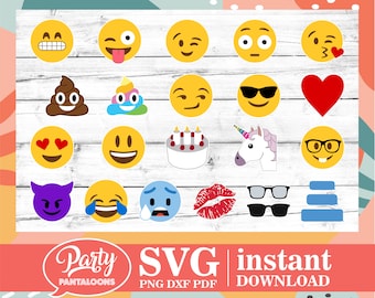 File Svg Emoji Cricut - Raccolta SVG Emoji - Clipart Emoji - Pacchetto Emoji - Design Emoji Feeling - Smiley - Emoji Mac - Emoji Vector