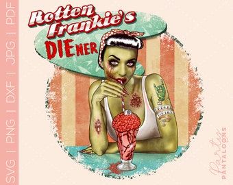 zombie apocalypse, horror sublimation, horror png, halloween png, Halloween png, Halloween printable, retro Halloween png, zombie girl