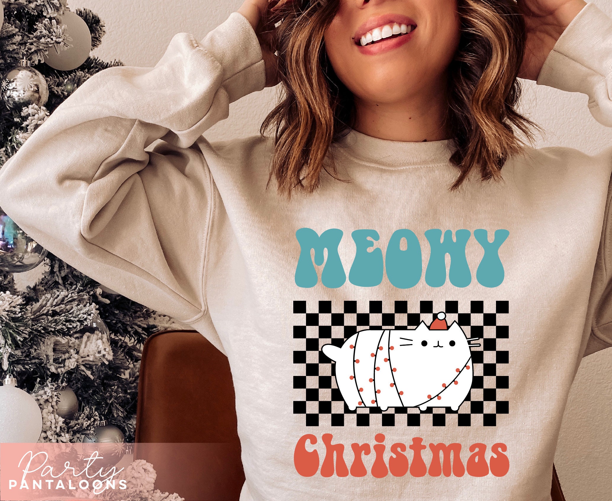 Meowy Christmas SVG Cat Christmas SVG Instant Download - Etsy