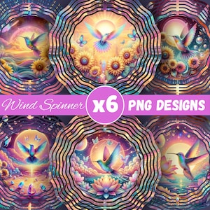 Hummingbird wind spinner, hummingbird PNG, beach wind spinner png, Digital Download