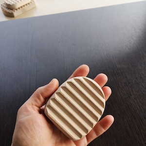 Wooden felting tool, tool for felting, felting supply, felting board, mini washing board for felting, equipment for wet-felting