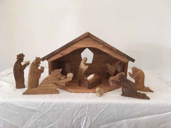 Christmas Nativity Crib Etsy