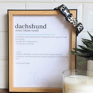 Personalised Dachshund Print