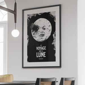 Le Voyage Dans La Lune Movie Poster: 1902 Vintage Film Art Print