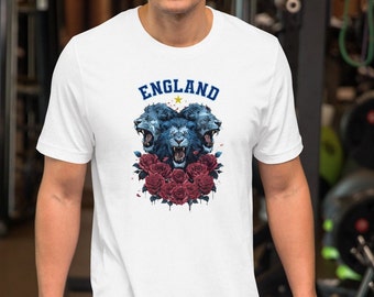 England Three Lions Football T-Shirt | World Cup Supporter Tee