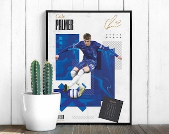 Cole Palmer Chelsea Poster: Football Wall Art Print