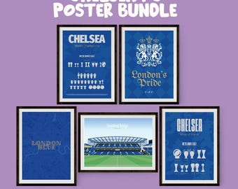 Chelsea FC Poster Bundle: London's Pride, European Glory (Digital Download)