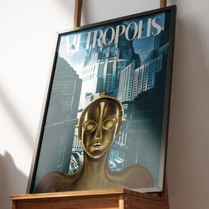 Metropolis Movie Poster: 1927 Fritz Lang Art Deco Film (PDF Download A1/A2 Size)