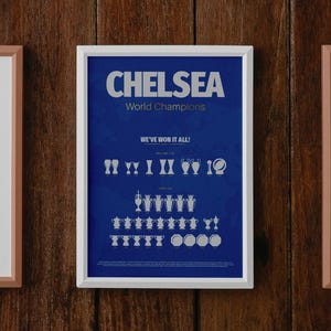 Chelsea FC Champions Poster: Football Fan Gift (digital Download ...