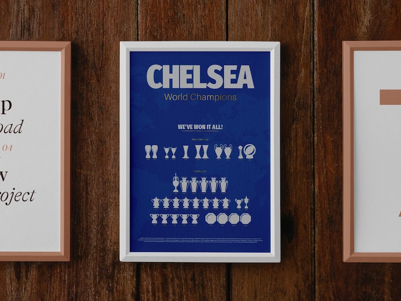 Chelsea FC Champions Poster: Football Fan Gift (digital Download ...
